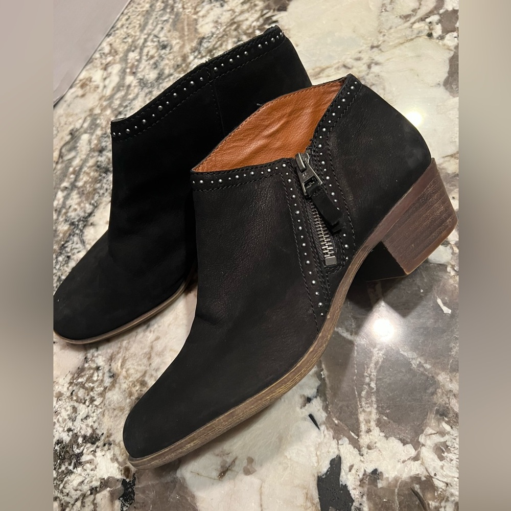 Lucky Brand Ankle Booties with Studded Trim